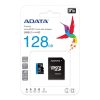 A-Data 128GB microSDXC Premier Class 10 UHS-I  V10 A1 + adapterrel