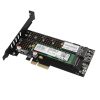 AXAGON PCEM2-D PCIe NVMe+SATA M.2 Adapter