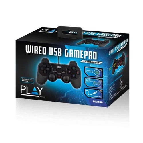 Ewent PL3330 Play USB Gamepad Black