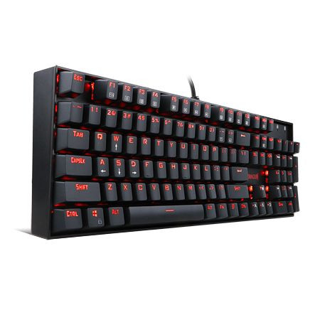 Redragon Mitra Red LED Wired Mechanical Gaming Keyboard Blue Switch Black HU