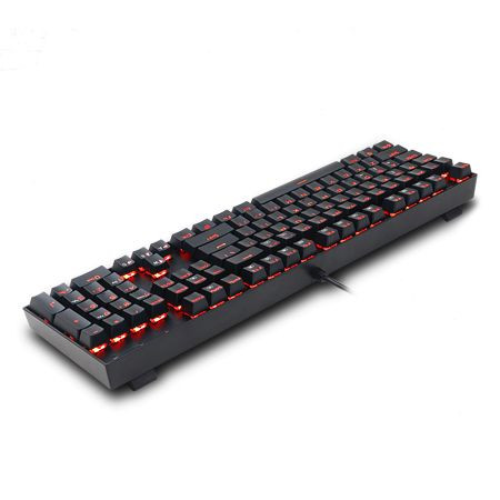 Redragon Mitra Red LED Wired Mechanical Gaming Keyboard Blue Switch Black HU