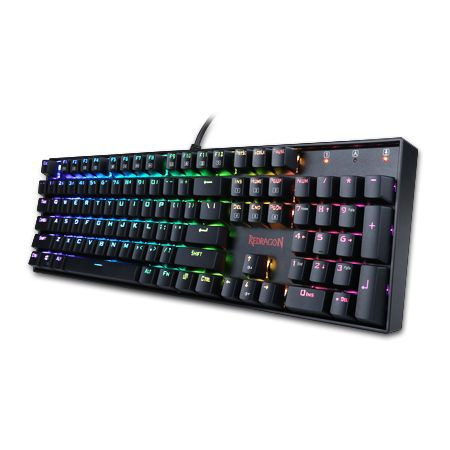 Redragon Mitra RGB Wired Mechanical Gaming Keyboard Blue Switch Black HU