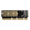 AXAGON PCEM2-1U PCIE NVME M.2 x16/x8/x4 M-Key slot adapter