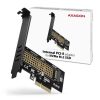 AXAGON PCEM2-N PCIE NVME M.2 x4 M-Key slot adapter