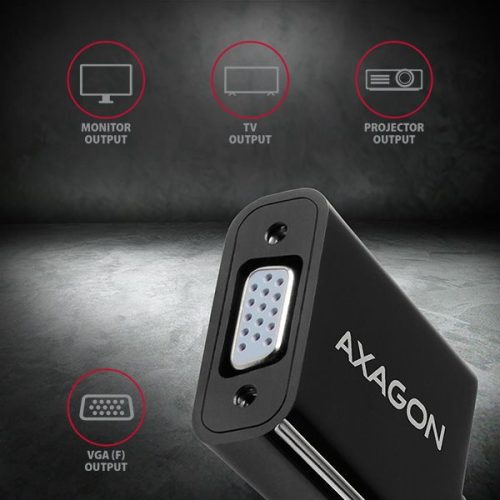 AXAGON RVD-VGN Displayport - VGA adapter FullHD