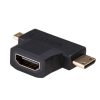 Akyga AK-AD-23 HDMI/miniHDMI/microHDMI Adapter Black