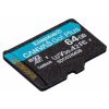 Kingston 64GB microSDXC Canvas Go! Plus Class 10 170R A2 U3 V30 Card adapter nélkül