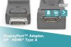Digitus DisplayPort adapter, DP - HDMI type A Black