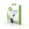 Gembird EG-4U-CAR-01 Pure Power 4-Port Car Charger Black