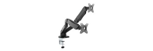 Raidsonic IcyBox IB-MS304-T Monitor Stand Table Support For Two Monitors Up To 27" Black