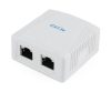 Gembird NCAC-2F5E-01 CAT5E FTP 2-port surface mount box