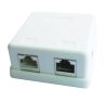 Gembird NCAC-HS-SMB2 Two jack surface mount box with 2 CAT5e half-shielded keystone jacks