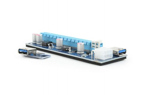 Gembird RC-PCIEX-03 PCI-Express riser add-on card, PCI-ex 6-pin power connector