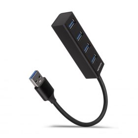  AXAGON HUE-M1A SuperSpeed USB-A Mini Hub 4-Portos USB3.2 HUB Metal black