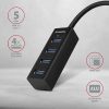 AXAGON HUE-M1C USB3.2 Type-C Hub 4-port metal black