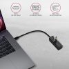 AXAGON HUE-M1C USB3.2 Type-C Hub 4-port metal black