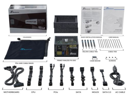Seasonic 500W 80+ Platinum Prime Fanless PX