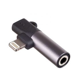   Akyga AK-AD-63 Lightning / Lightning / Jack 3.5mm Adapter Black