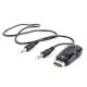 Gembird A-HDMI-VGA-02 HDMI to VGA and audio adapter single port Black