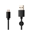 FIXED autós USB töltő 2,4A, USB/micro USB kábel 1 méter, 12W, fekete