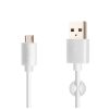 FIXED autós USB töltő 2,4A, USB/micro USB kábel 1 méter, 12W, Fehér