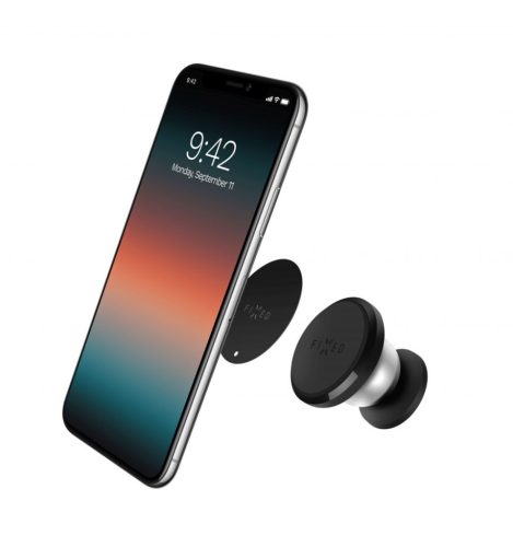 FIXED mágneses telefon tartó autóba, műszerfalra, fekete