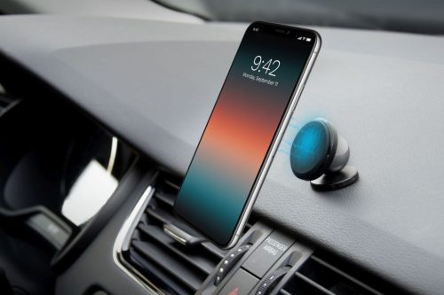 FIXED mágneses telefon tartó autóba, műszerfalra, fekete