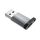 FIXED alumínium USB-C - USB-A adapter szürke