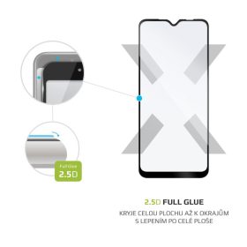   FIXED teljes képernyőt védő 2,5D edzett üveg Vivo Y11s telefonhoz, Fekete