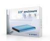 Gembird 2,5" EE2-U3S-3-B USB3.0 Enclosure Aluminium Blue