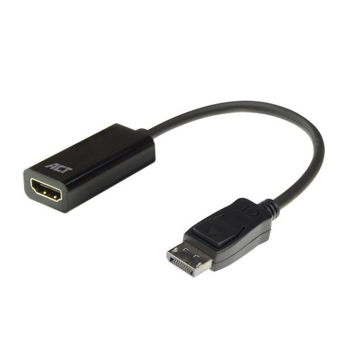 ACT AC7555 DisplayPort to HDMI adapter Black