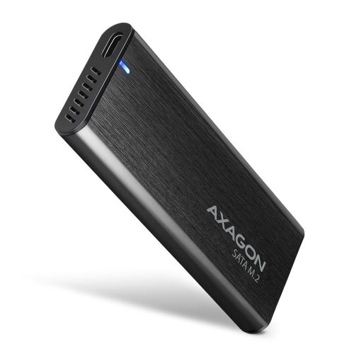 AXAGON EEM2-SBC SuperSpeed+ USB-C - M.2 SATA SSD RAW Box Black