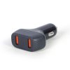 Gembird TA-U2QC3-CAR-01 2port USB Car Fast Charger QC3.0 36W Black