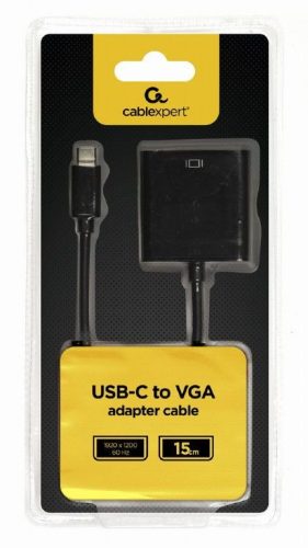 Gembird AB-CM-VGAF-01 USB-C to VGA Adapter Black