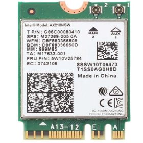 Intel WI-FI 6 AX210 2230 2x2 AX R2 6GHz + BT No vPro