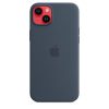 Apple iPhone 14 Plus Silicone Case with MagSafe Storm Blue