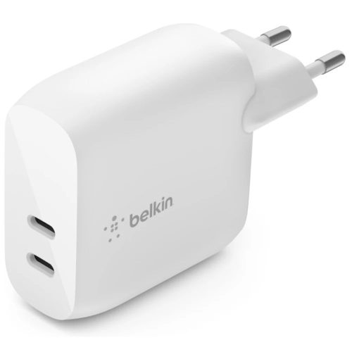 Belkin BoostCharge Dual USB-C PD Wall Charger 40W White