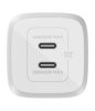 Belkin BoostCharge Dual USB-C PD GaN Wall Charger 65W White