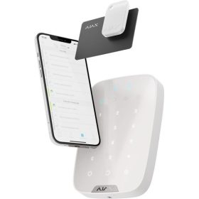   AJAX Keypad Plus WH fehér proxy olvasós vezetéknélküli kezelő