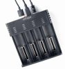 Gembird BC-USB-02 Ni-MH + Li-ion Fast Battery Charger Black