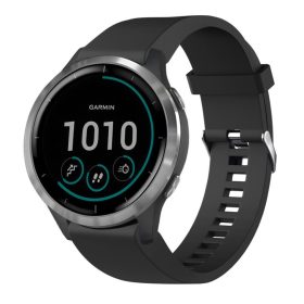   FIXED Szilikon szíj Garmin QuickFit okosórához 20mm, fekete