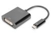 Digitus DA-70829 USB Type-C to DVI Graphics Adapter Black