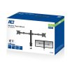 ACT AC8326 Dual Monitor Arm Office Solid Pro 10"-32" Black