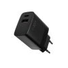 FIXED USB-C/USB Travel Charger 20W, black