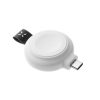 FIXED Orb vezetéknélküli töltő Apple okosórákhoz, USB Type-C, MFI tanusítvány, fehér