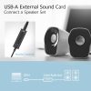 ACT AC9360 USB-A External Sound Card 2.0 USB Hangkártya