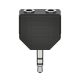 Hama 3,5mm stereo jack elosztó adapter Black