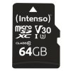 Intenso 64GB MicroSDXC Professional Class 10 U1 V30 + adapterrel