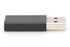 Digitus USB Type-C male/famale adapter Black