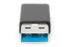 Digitus USB Type-C male/famale adapter Black